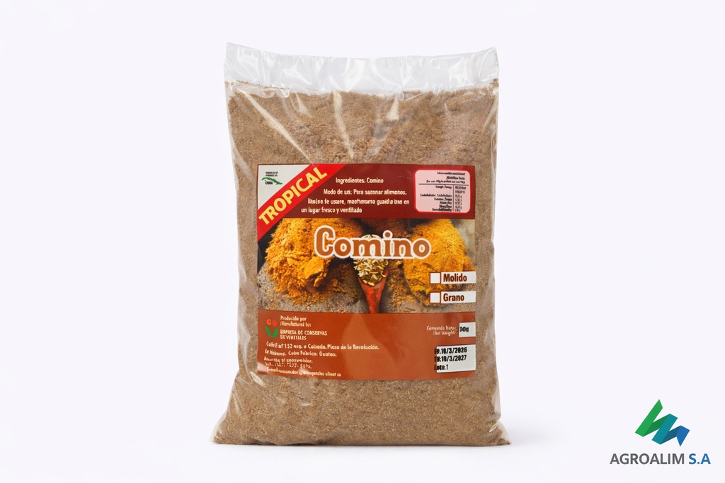 Comino molido en bolsas con 300g Tropical