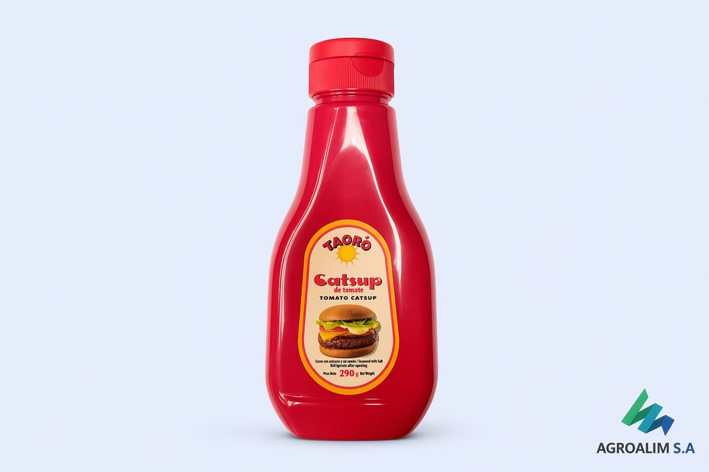 Catsup de tomate  Taoro en dispensador de 290g
