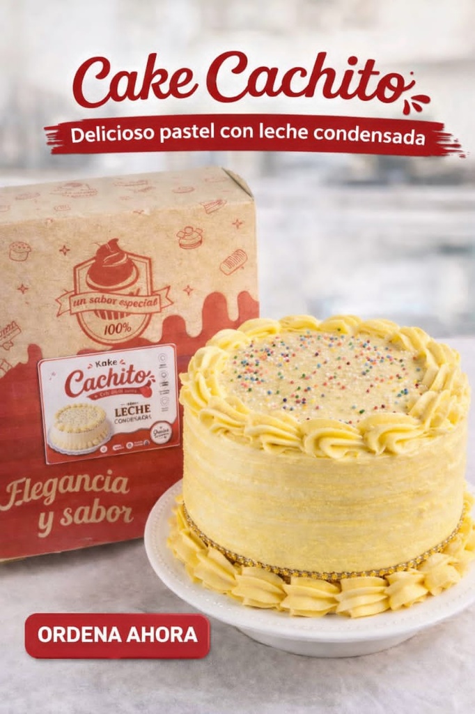 Cake Cachito con relleno leche condensada de 15 cm