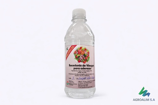 Sucedáneo de vinagre en `pomo de 330ml con 345 g 